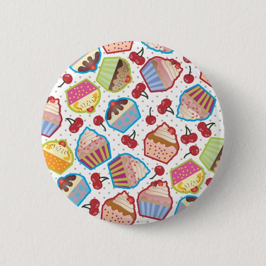Lotsa Cupcakes n Cherries Button (Voorkant)