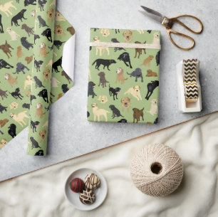 Lotsa Labs op de groene rol van sage  Cadeaupapier