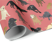 Lotsa Labs op rode rol Cadeaupapier (Rol Hoek)