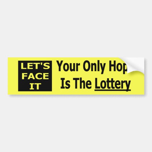 Lottery Bumpersticker (Voorkant)