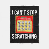 Lottery I Can't Stop Scratching - Scratch Ticket  Fleece Deken (Voorkant)