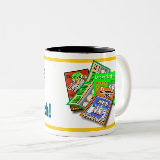 Lottery Scratch-off Mok (Voorkant rechts)