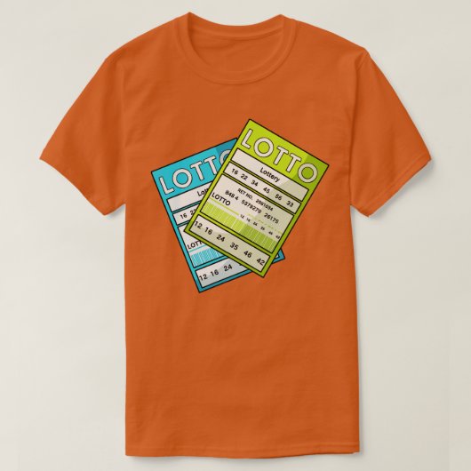 Lottery Ticket Win Winner T-shirt (Design voorkant)