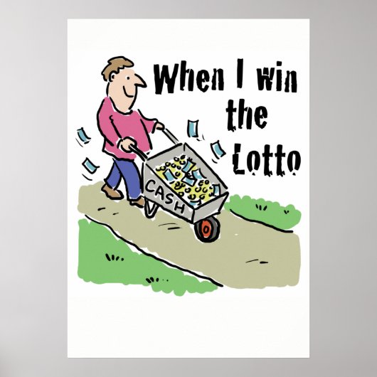 Lottery Winner heeft een barroestlading cash! Poster (Voorkant)