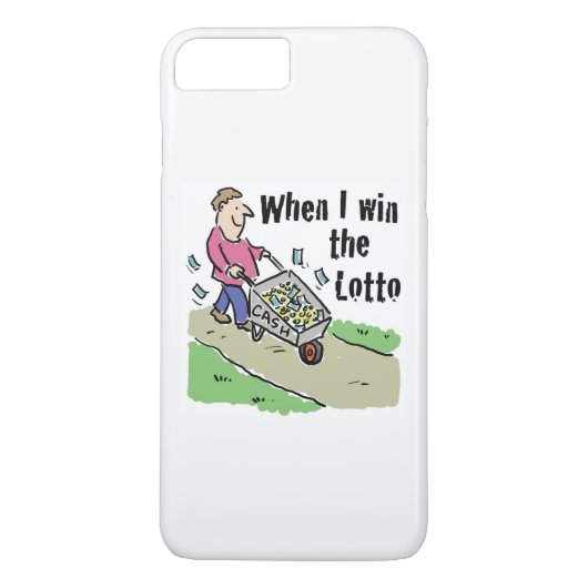 Lottery Winning Design Man met Barrow of Cash Case-Mate iPhone Case (Achterkant)