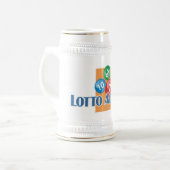 Lotto Addict's stein Bierpul (Voorkant links)