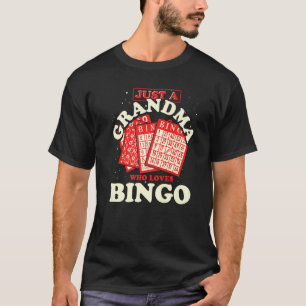 Lotto Gepensioneerde Bingo Speler Granny Oma Retir T-shirt