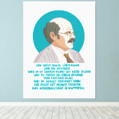 Lottogewinner Erwin Lindemann - Loriot - Funny Canvas Afdruk (Insitu (Houten vloer))