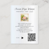 *~* Lotus 6 Art   PHOTO Nature Flowers QR AP67 Visitekaartje (Achterkant)