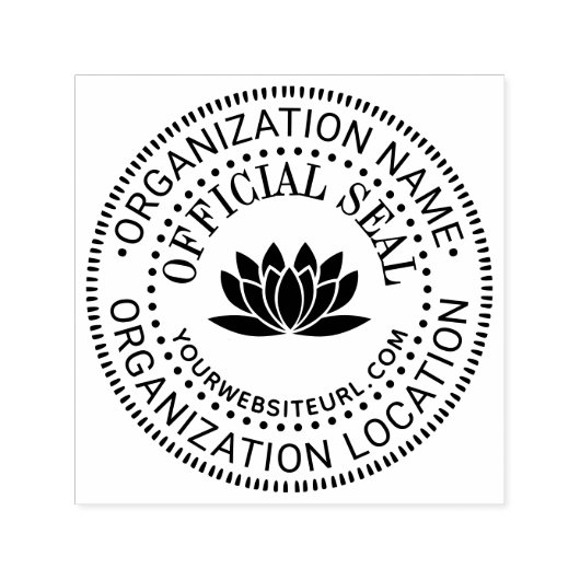 Lotus Algemene Aangepaste Officiële Stempel Naam L (Design)