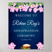 Lotus Annaprashan welkom bord Poster (Voorkant)