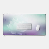 Lotus, arrière - plan vert, multifonction (Clavier et souris)