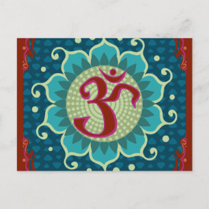Lotus Aum - OM - Carte postale