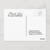 Lotus "Bedankt" Briefkaart (Achterkant)