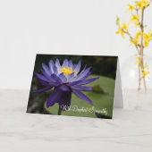 Lotus bleu • Carte de sympathie (Fleur jaune)