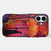 Lotus bloem en engelachtig Case-Mate iPhone case (Achterkant (horizontaal))