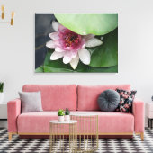 Lotus Bloem Fotografie Canvas Print (Insitu (Woonkamer))