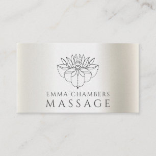 Lotus Bloem Massage Therapeut Visitekaartje