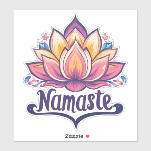 Lotus Bloem "Namaste" Sticker (Vel)