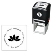 Lotus Bloem Retouradres Zelfinkt Stempel (In situ)