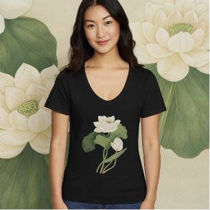 Lotus Bloem van Oost-Indische Botanische Kunst T-shirt