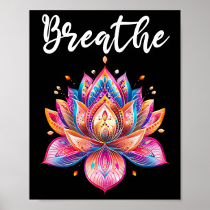 Lotus Bloem Yoga Meditatie Adem _3 Poster