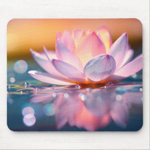 Lotus bloemblaadje Natuur Serene Calm Muismat