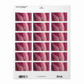 Lotus Bloemblaadjes Roze Bloem Etiket (Full Sheet)