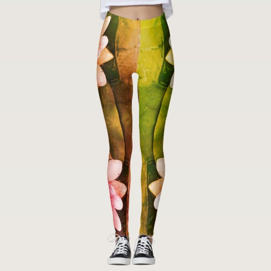 Lotus bloemen bloesems legging (Voorkant)