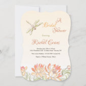 Lotus Bloemen en Dragonfly uitnodiging (Voorkant)