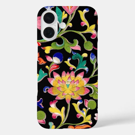 Lotus bloemen en wijnstokken Case-Mate iPhone case (Achterkant)