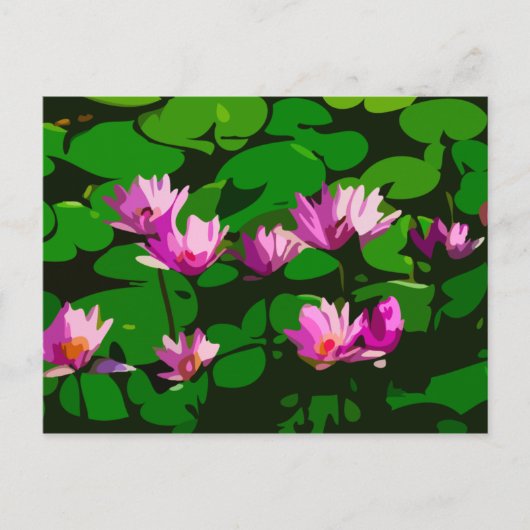 Lotus bloemen - Vectorkunst Briefkaart (Voorkant)