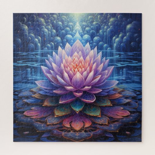 Lotus bloemenpuzzel legpuzzel (Verticaal)