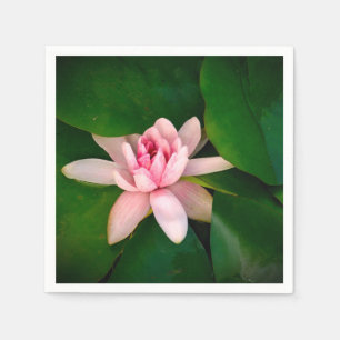Lotus Bloesem Foto Groen gebladerte Servet