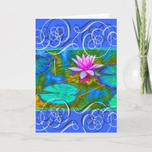 Lotus Blossom Krijg Goed Mooie Kleuren Bedankkaart