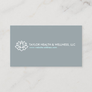 LOTUS BLOSSOM LOGO VOOR GEZONDHEID & WELLNESS VISITEKAARTJE