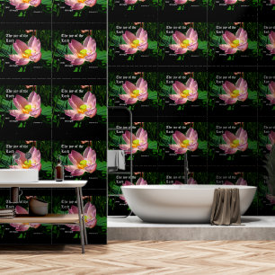 Lotus Blossom Nehemiah 8:10 Behang