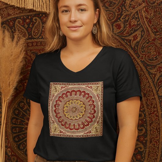Lotus Blossom Petal uit het oude India Boho T-shirt