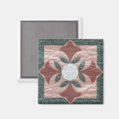 Lotus Blossom Quilt Magneet (Voorkant / Achterkant)