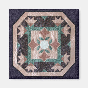 Lotus Blossom Quilt Magneet