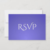Lotus Blue RSVP avec menu (Dos)