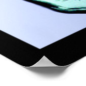 Lotus Bouddha Fleur Citation Bleu Poster 2 (Coin)