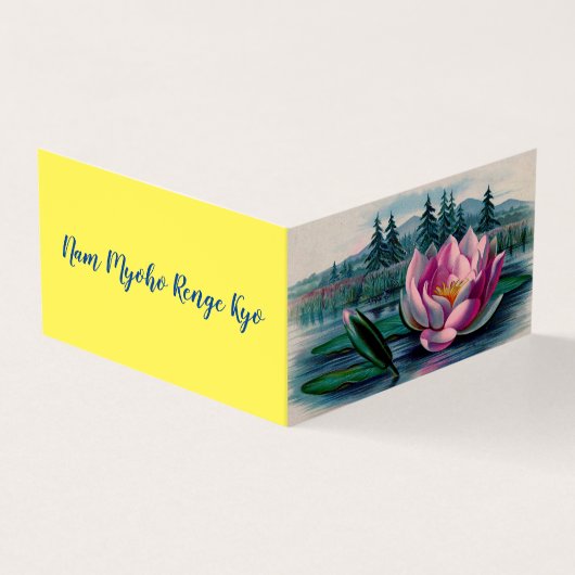 Lotus bouddhiste Nam Myoho Renge Kyo Carte de visi (Extérieur)