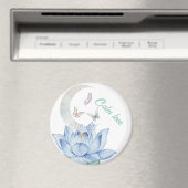 Lotus & Butfly Mariage Magnet (In Situ (Lave-vaisselle))