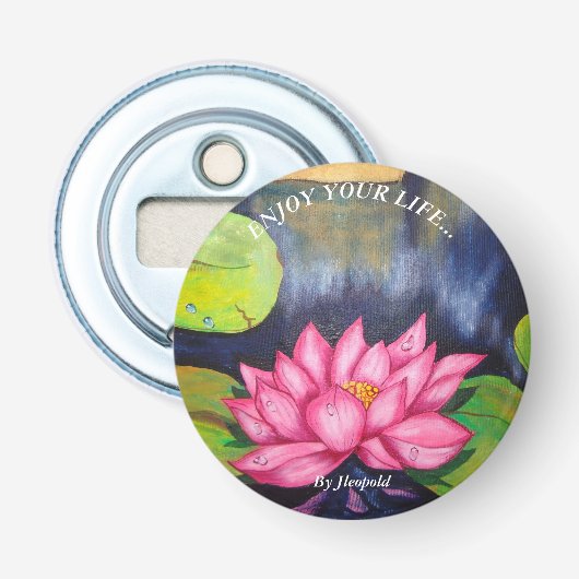 lotus button flesopener (Voorkant)