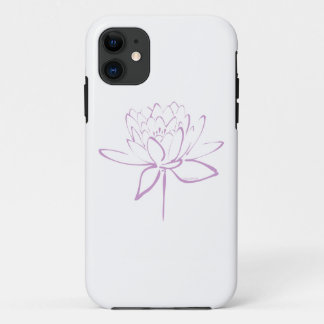Lotus Calligraphy (Lavendel) iPhone 11 Hoesje