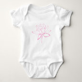 Lotus Calligraphy (roze) Romper (Voorkant)