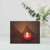 Lotus Candle Holder Briefkaart (Staand voorkant)