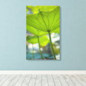 Lotus Canvas Afdruk (Insitu (Houten vloer))