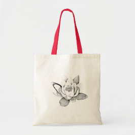 LOTUS-CANVAS TAS IN ZWARTE EN WITTE